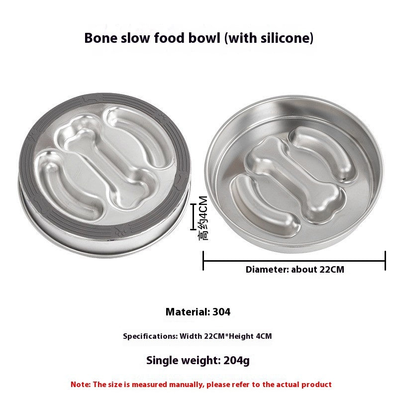 Transform Mealtime with the Stainless Steel Pet Slow Feeding Bowl