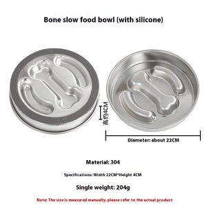 Transform Mealtime with the Stainless Steel Pet Slow Feeding Bowl