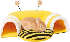Create a Cozy Haven for Your Furry Friends with the Warm Bunny Hideout Tunnel Bed