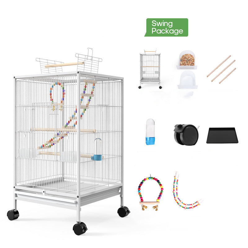 Parrot Bird Cage With Feeder