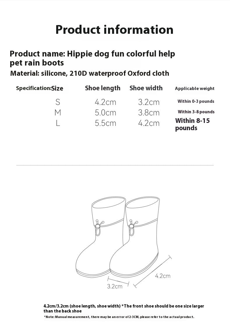 Cartoon Pet Wear-resistant Dog Boots