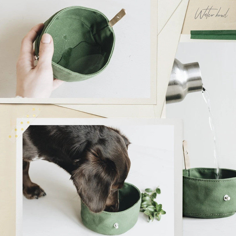 Folding Dog Bowl Ration Bag