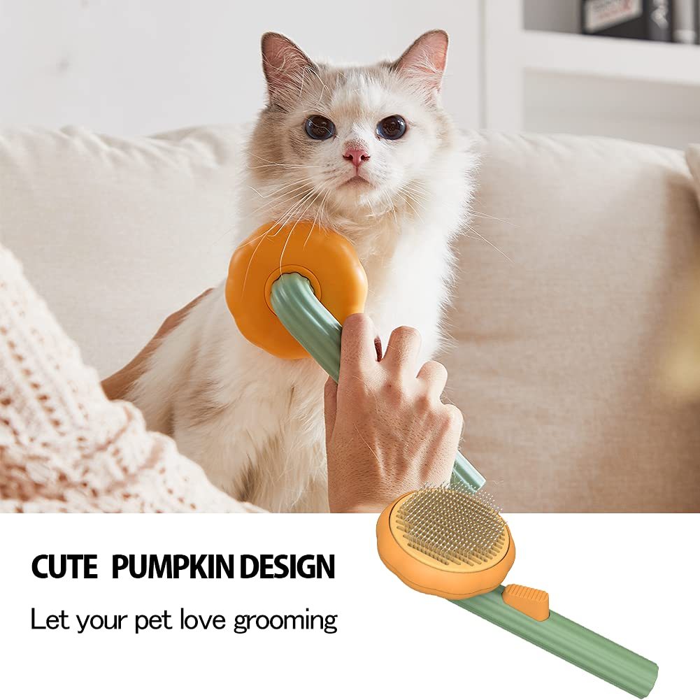 Pet Pumpkin Brush Grooming Brush