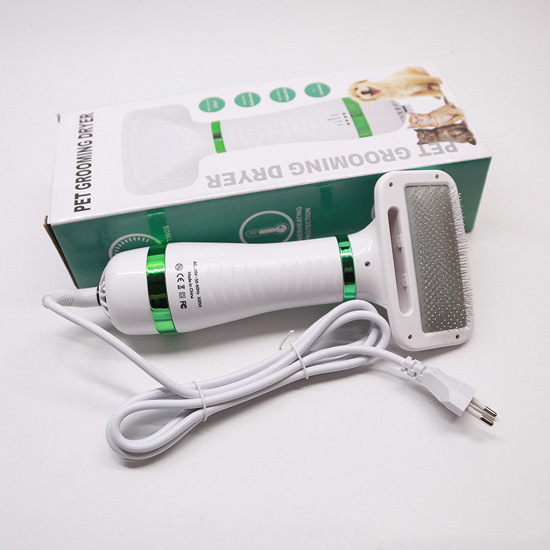 2 in 1 Pet Drying Brush Hair Dryer Comb
