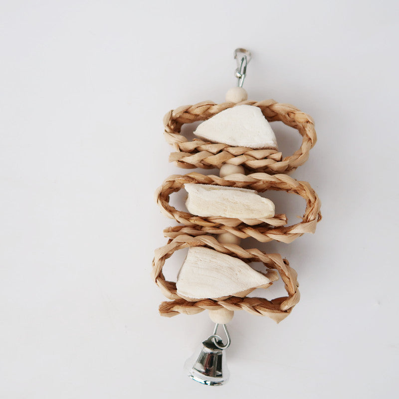 Straw Woven Parrot Supplies Bird Toys