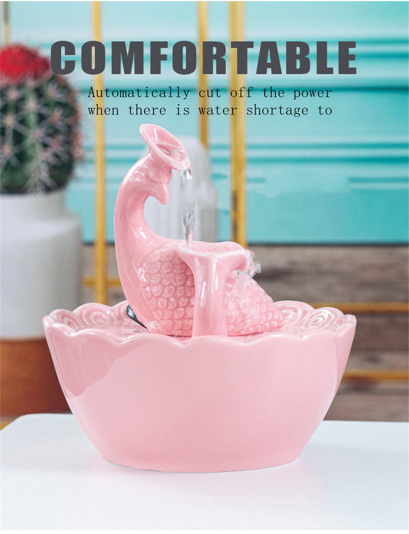 Ceramic Pet Automatic Water Feeding Bowl