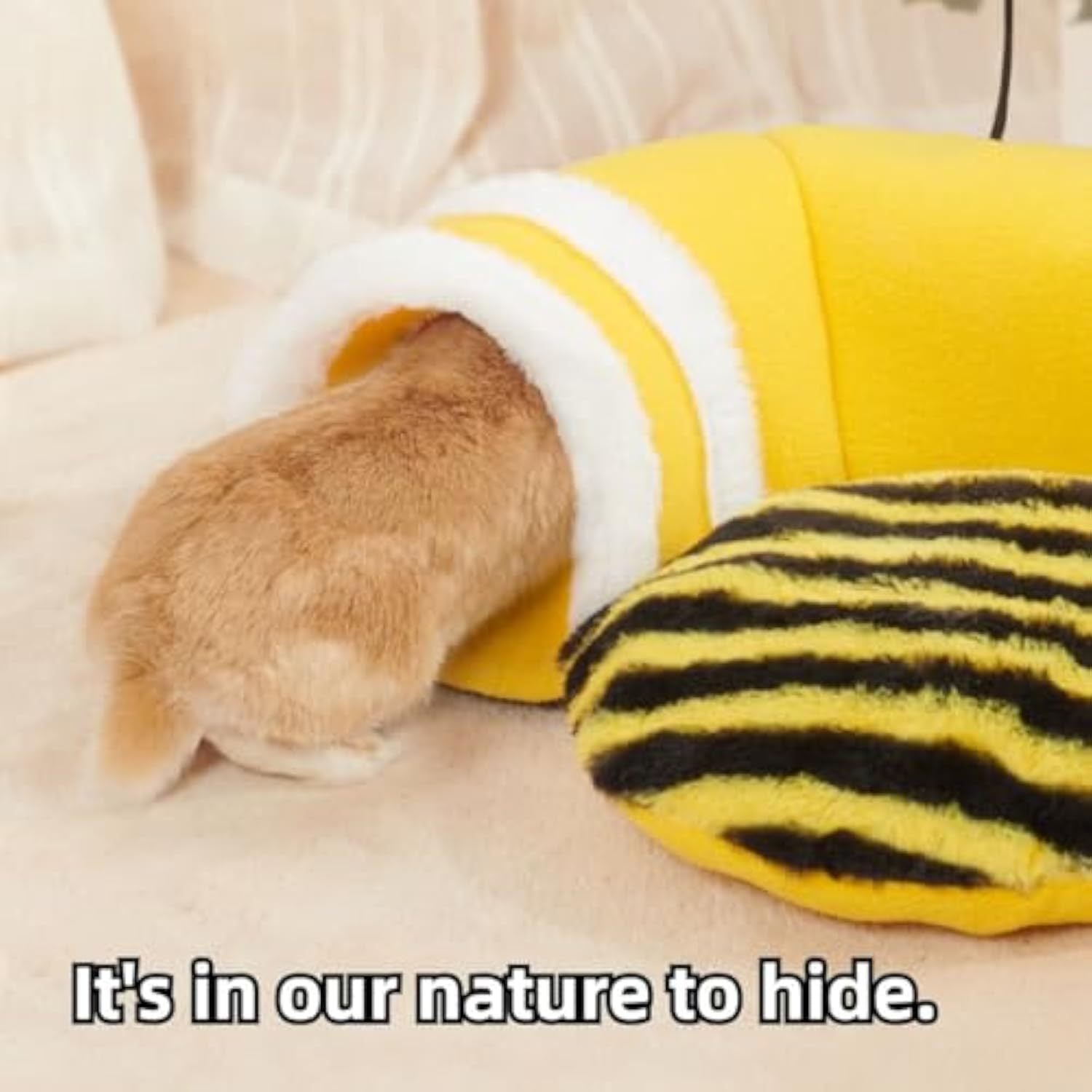 Warm Bunny Hideout Tunnel Bed