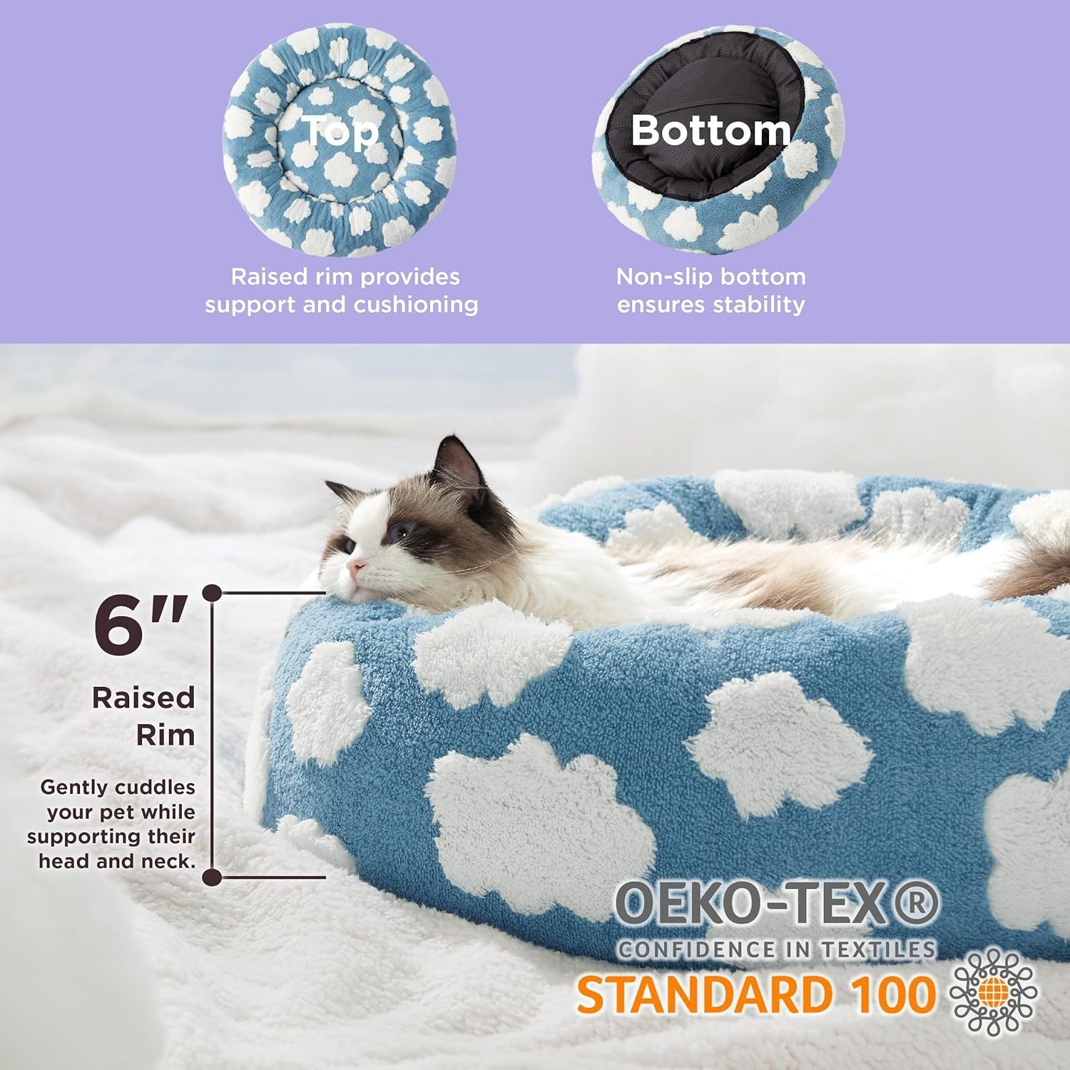 Lesiure Cat Beds For Indoor Cats