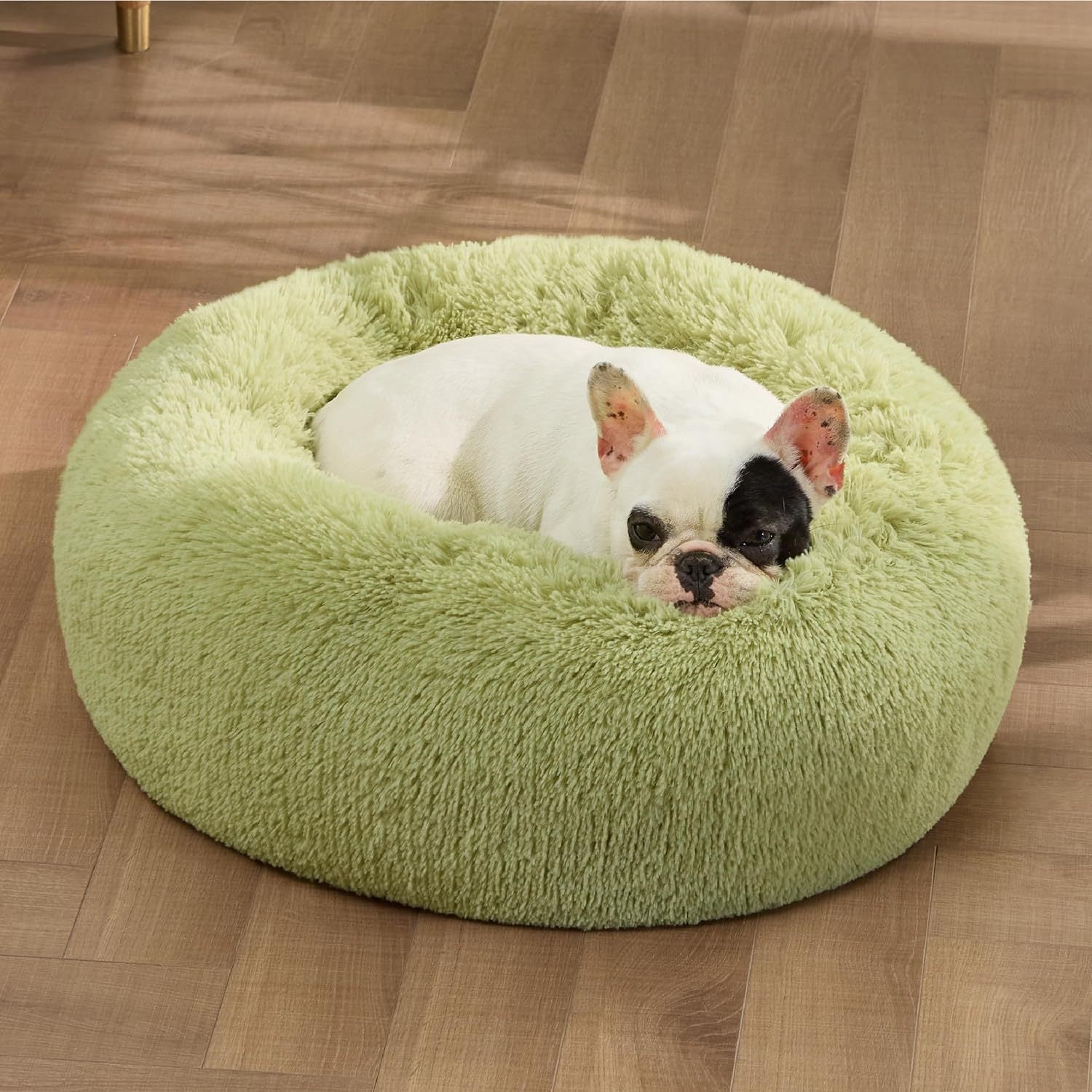 Round Fluffy Plush Pet Bed
