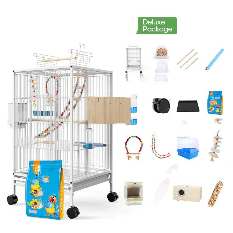 Parrot Bird Cage With Feeder