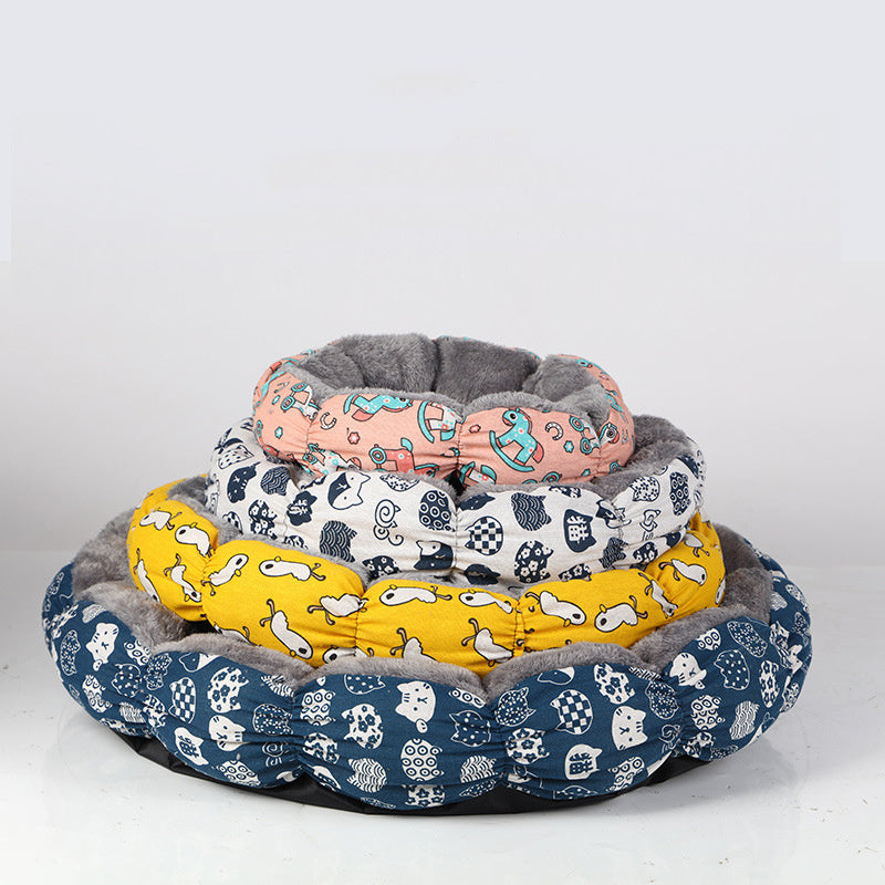 Calming Donut Bed For Pets