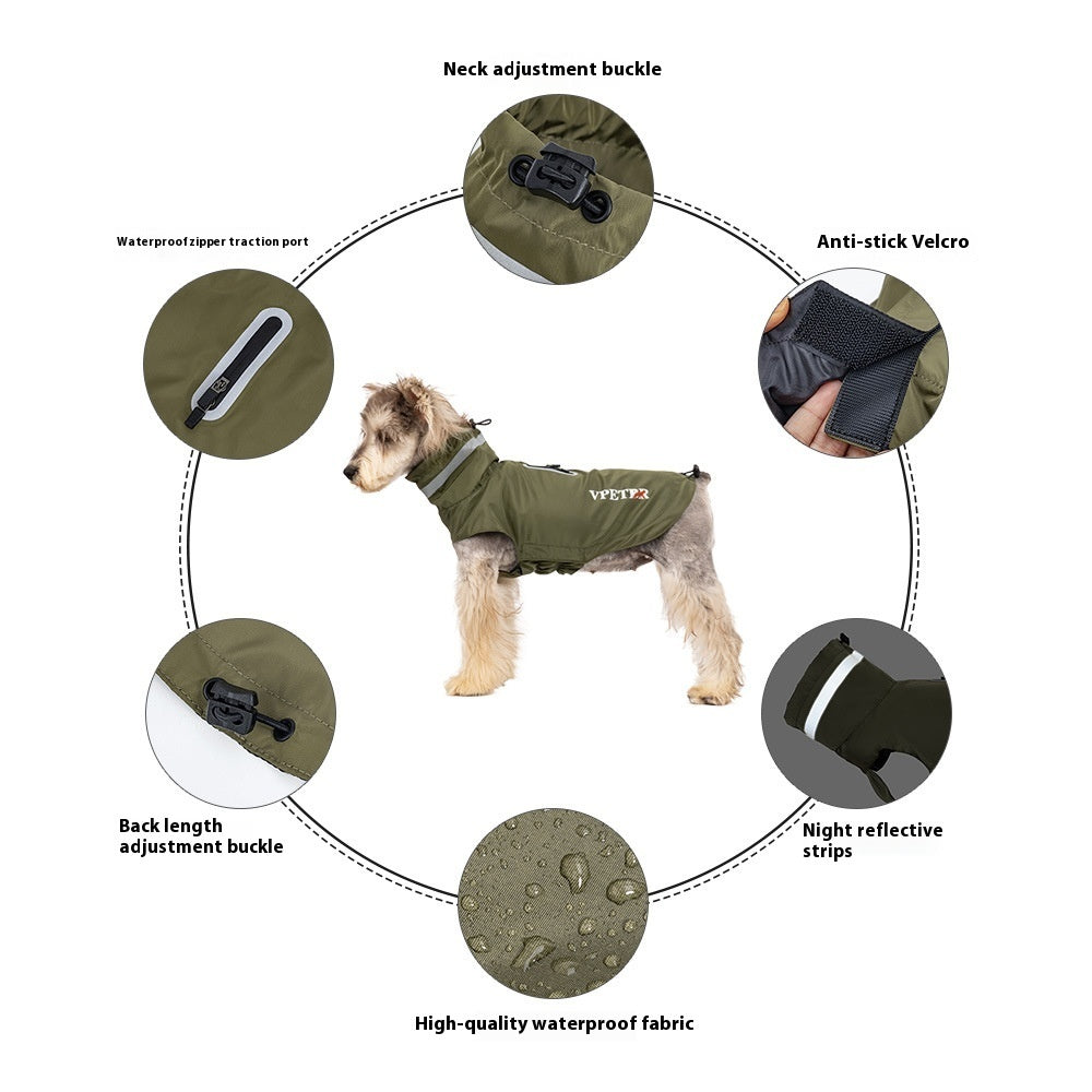 Dog Outdoor Windproof Raincoat