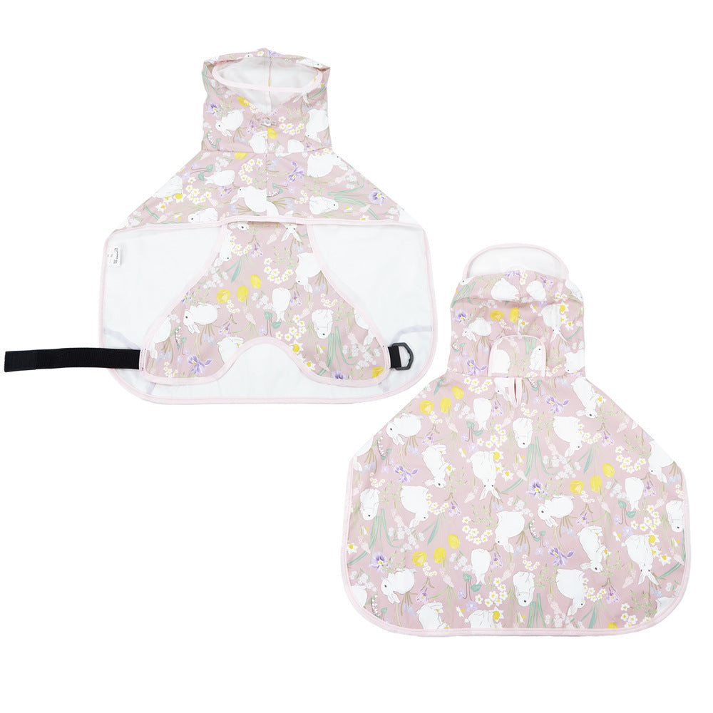 Pet Poncho With Bellyband