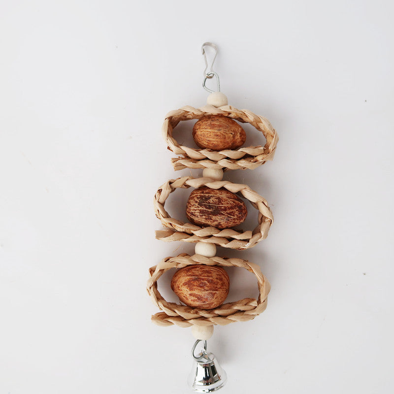 Straw Woven Parrot Supplies Bird Toys