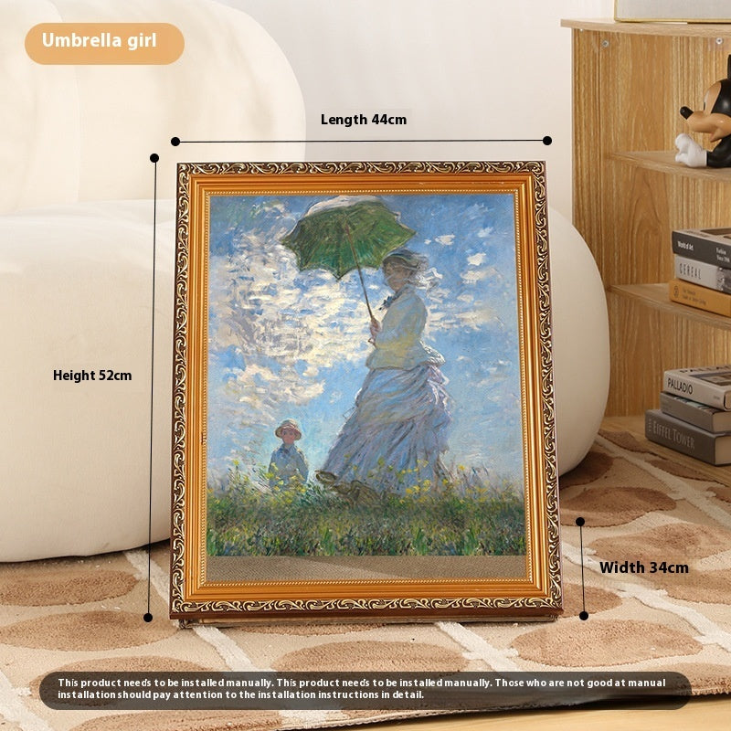 Retro Golden Cat Scratch Board Toy