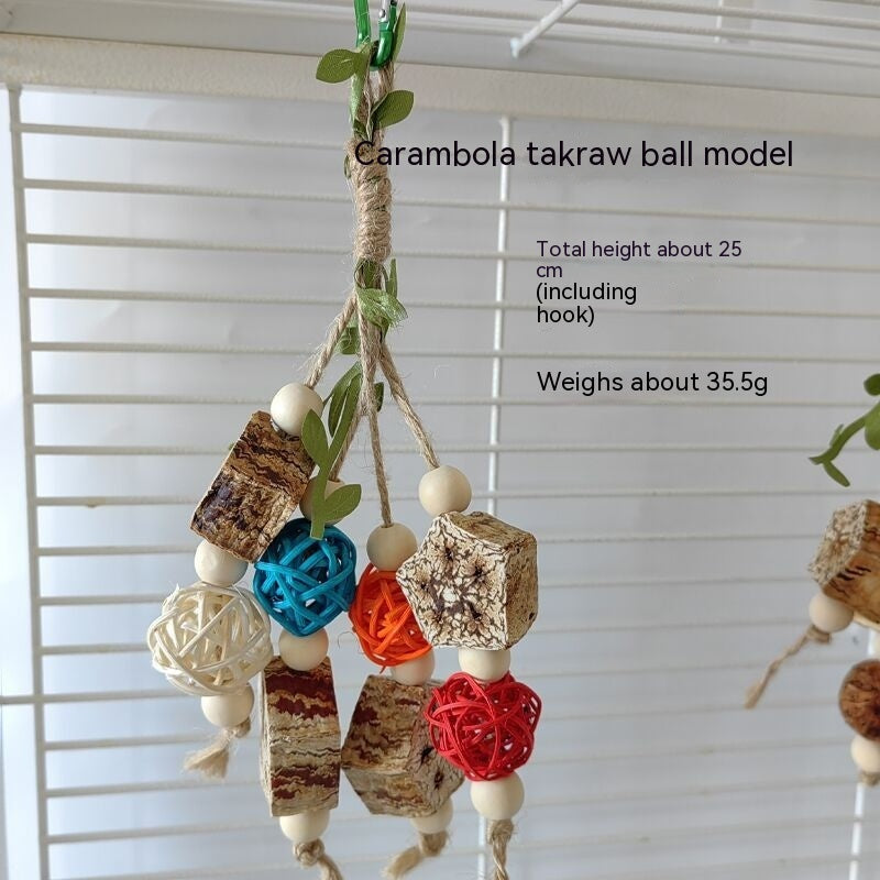 Parrot Toys Stand Rod Bird Cage