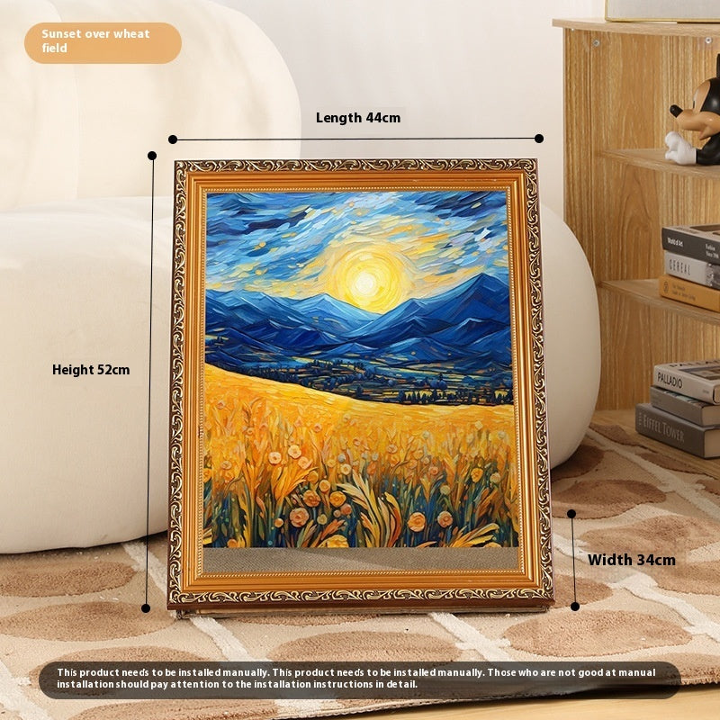 Retro Golden Cat Scratch Board Toy