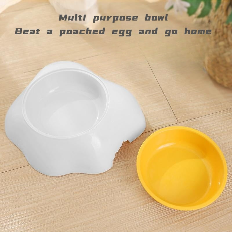 Egg-shaped Pet Bowl Feeder
