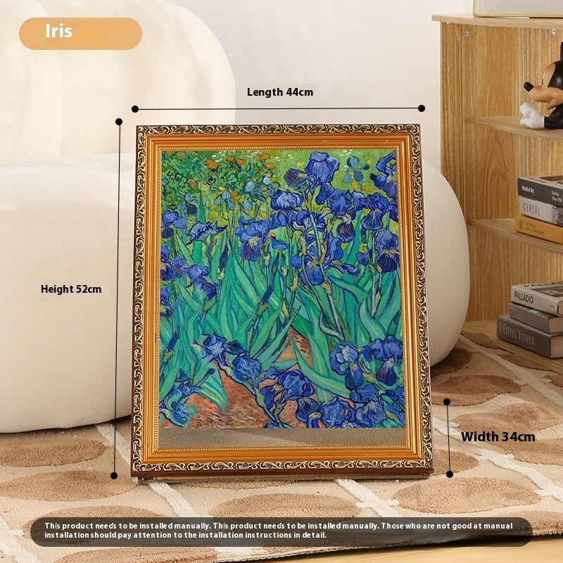 Retro Golden Cat Scratch Board Toy