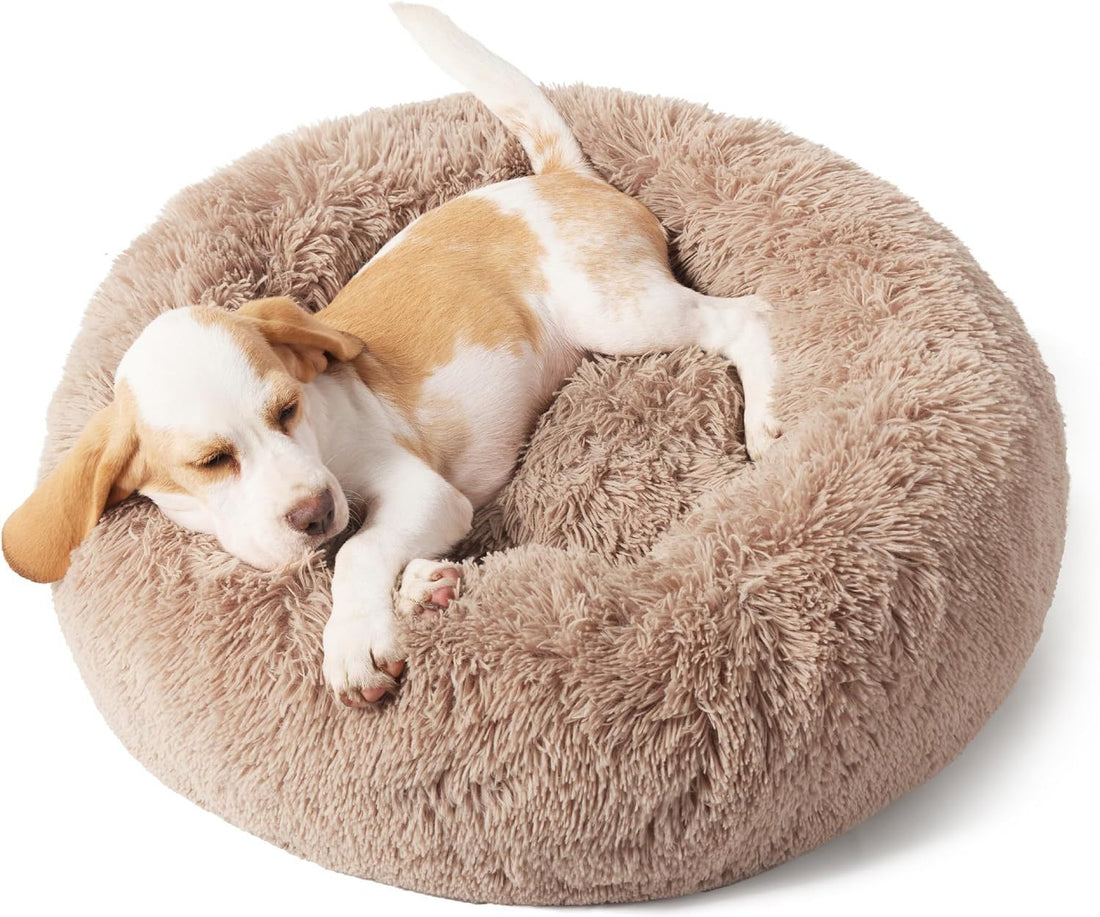 Round Fluffy Plush Pet Bed