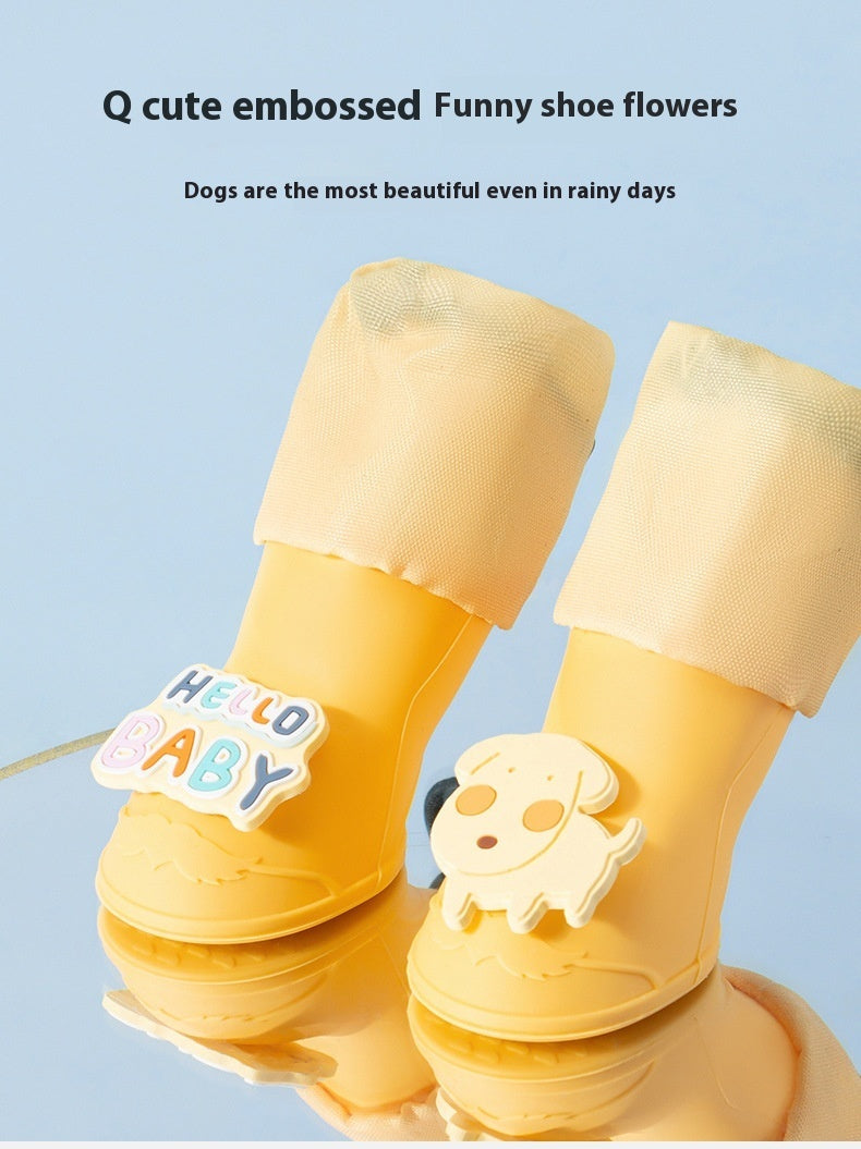 Cartoon Pet Wear-resistant Dog Boots